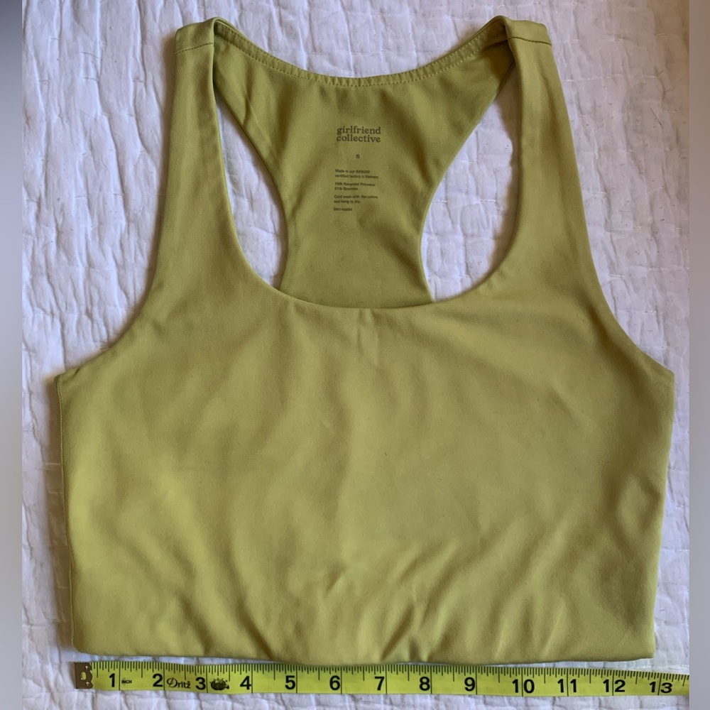 Girlfriend Collective Paloma Bra in Pear, S
